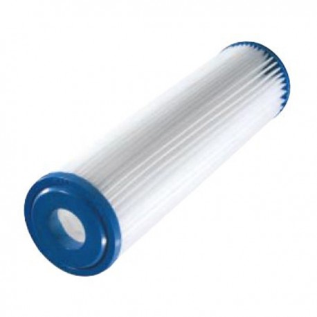 Washable 10" pleated filter cartridge