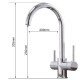 Reverse Osmosis Tap 3 ways Modern Curve Lines