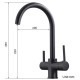 Reverse Osmosis Tap 3 ways Modern Curve Lines