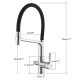 Reverse Osmosis 3-way tap, removable, 360º rotatable modern