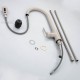 Kitchen faucet, removable and extendable, rotatable 360º curved lines