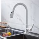 Kitchen faucet, removable and extendable, rotatable 360º curved lines