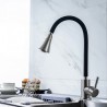 Adjustable and deformable silicone kitchen tap, rotatable 360º
