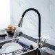 Adjustable and deformable silicone kitchen tap, rotatable 360º