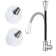 Adjustable and deformable silicone kitchen tap, rotatable 360º