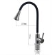 Adjustable and deformable silicone kitchen tap, rotatable 360º