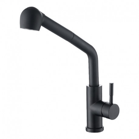 Kitchen faucet, extendable and multifunctional, rotatable 360º