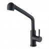 Kitchen faucet, removable and extendable, rotatable 360º curved lines