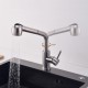 Kitchen faucet, removable and extendable, rotatable 360º curved lines