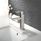 Square single-handle washbasin tap