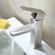 Square single-handle washbasin tap