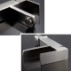 Square single-handle washbasin tap