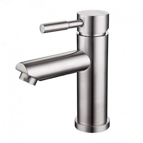 Square single-handle washbasin tap