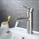 Square single-handle washbasin tap