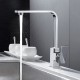 Adjustable and deformable silicone kitchen tap, rotatable 360º