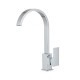 Square and and curved lines kitchen tap with 360º rotation