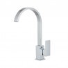 Square and and curved lines kitchen tap with 360º rotation