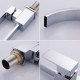 Square and and curved lines kitchen tap with 360º rotation