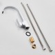 Square and and curved lines kitchen tap with 360º rotation
