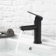 Square single-handle washbasin tap
