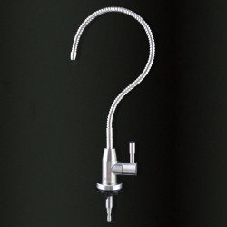 Faucet for reverse osmosis flexible stainless steel