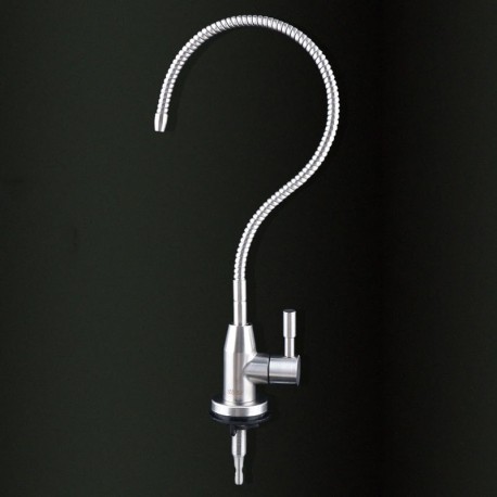 Faucet for reverse osmosis flexible stainless steel