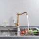 Brass cooking faucet old design with porcelain handle