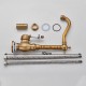 Brass cooking faucet old design with porcelain handle