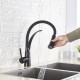 Extraible kitchen faucet mixer modern design and swivel 360 °