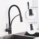 Extraible kitchen faucet mixer modern design and swivel 360 °