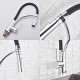 Extraible kitchen faucet mixer modern design and swivel 360 °