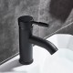 Basin faucet, mixer matt black