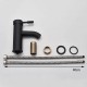 Basin faucet, mixer matt black