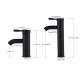 Basin faucet, mixer matt black