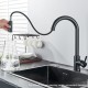 Kitchen tap with removable shower with multifunctional supplier