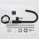 Kitchen tap with removable shower with multifunctional supplier