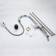 Kitchen faucet, removable and extendable, rotatable 360º curved lines