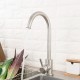 Modern round kitchen tap with 360º rotation
