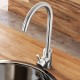 Modern round kitchen tap with 360º rotation