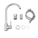 Modern round kitchen tap with 360º rotation
