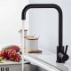 Modern round curved kitchen tap with 360º rotation
