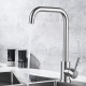 Modern round curved kitchen tap with 360º rotation