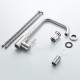 Modern round curved kitchen tap with 360º rotation