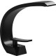 Modern nordic type washbasin tap with single-lever curved lines