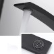 Modern nordic type washbasin tap with single-lever curved lines