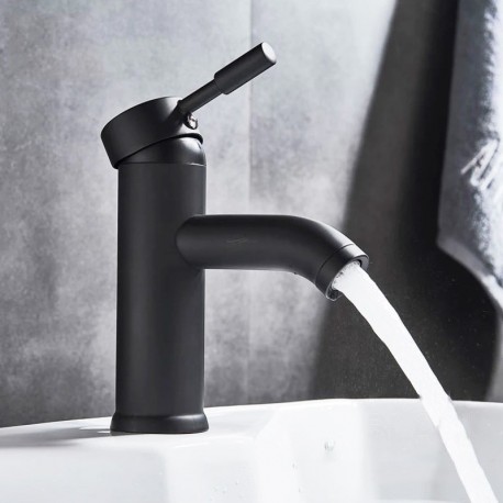 Basin faucet, mixer matt black