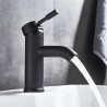 Basin faucet, mixer matt black
