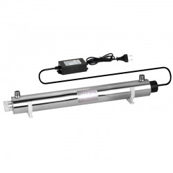 6 GPM 25W Ultraviolet UV Sterilizer 304 Stainless Steel Water Disinfection ROTEK