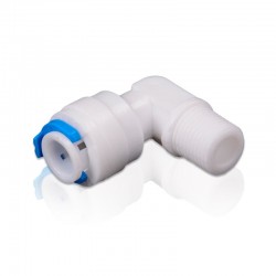 Quick connector threaded elbow 1/8" male to 1/4" tube