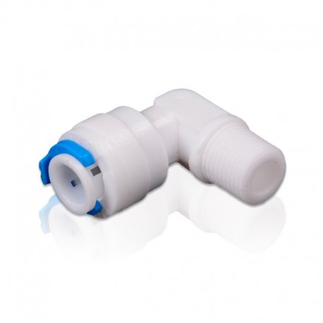 Quick connector threaded elbow 1/8" male to 1/4" tube